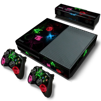 Vinyl Skin Sticker Cover for XBOX One Console with 2 Controllers Protective Decal